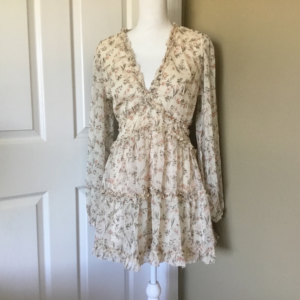 Destiny Calls Floral Ruffle Dress - Picture 6 of 11